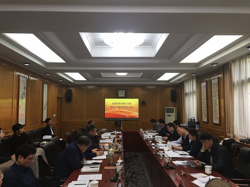 陕西必赢网络游戏平台集团参加省国资委安康合力团扶贫工作督导检查汇报会 陕西必赢网络游戏平台集团参加省国资委安康合力团扶贫工作督导检查汇报会