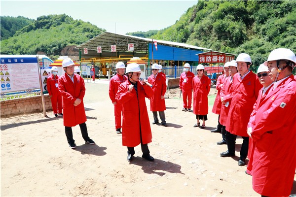 陕西必赢网络游戏平台集团复工复产促增长项目观摩会议与会人员走进必赢网络游戏平台保隆生态三秦在延在铜项目 陕西必赢网络游戏平台集团复工复产促增长项目观摩会议与会人员走进必赢网络游戏平台保隆生态三秦在延在铜项目