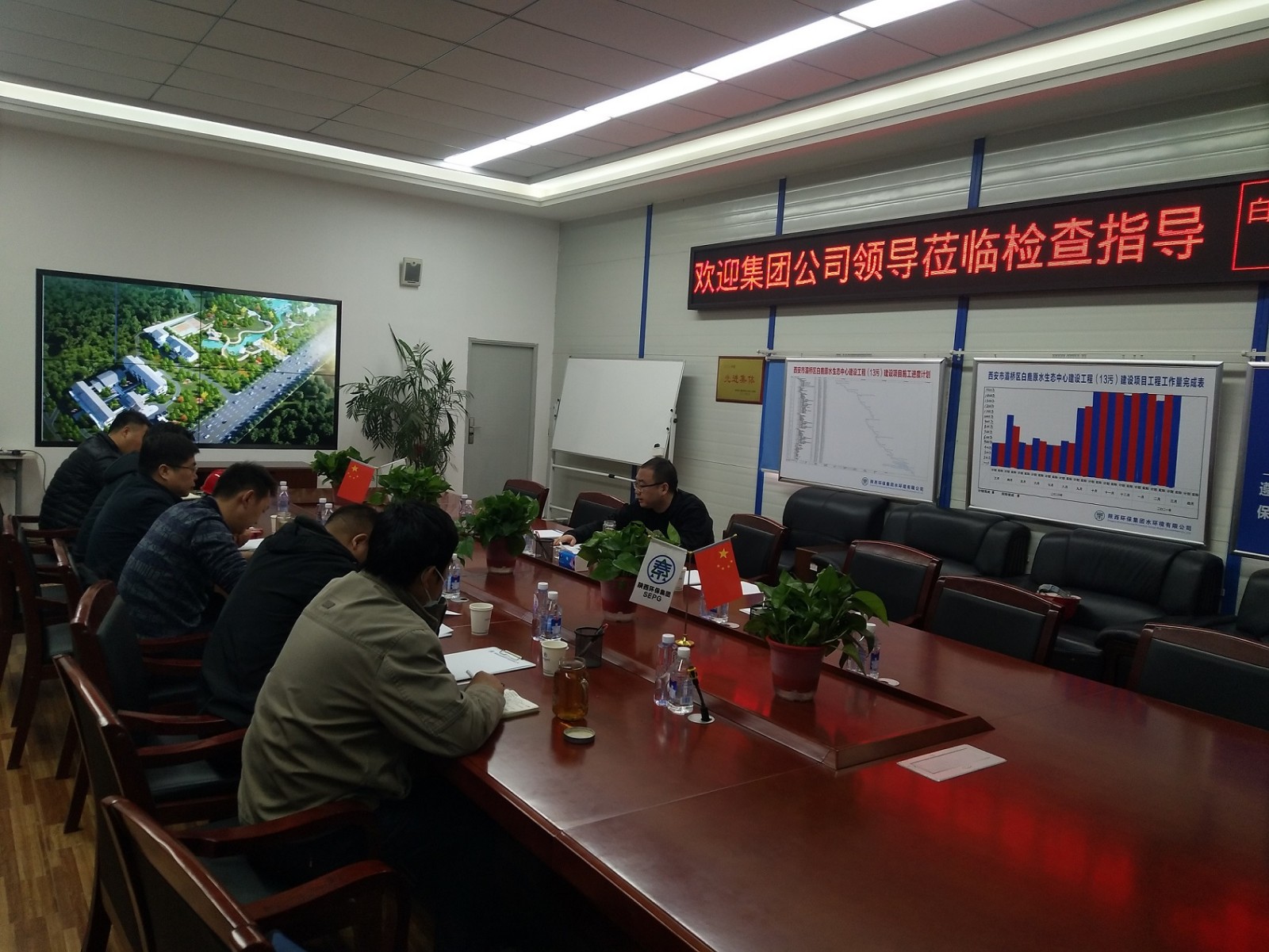 陕西必赢网络游戏平台集团检查水环境公司安全生产工作 陕西必赢网络游戏平台集团检查水环境公司安全生产工作