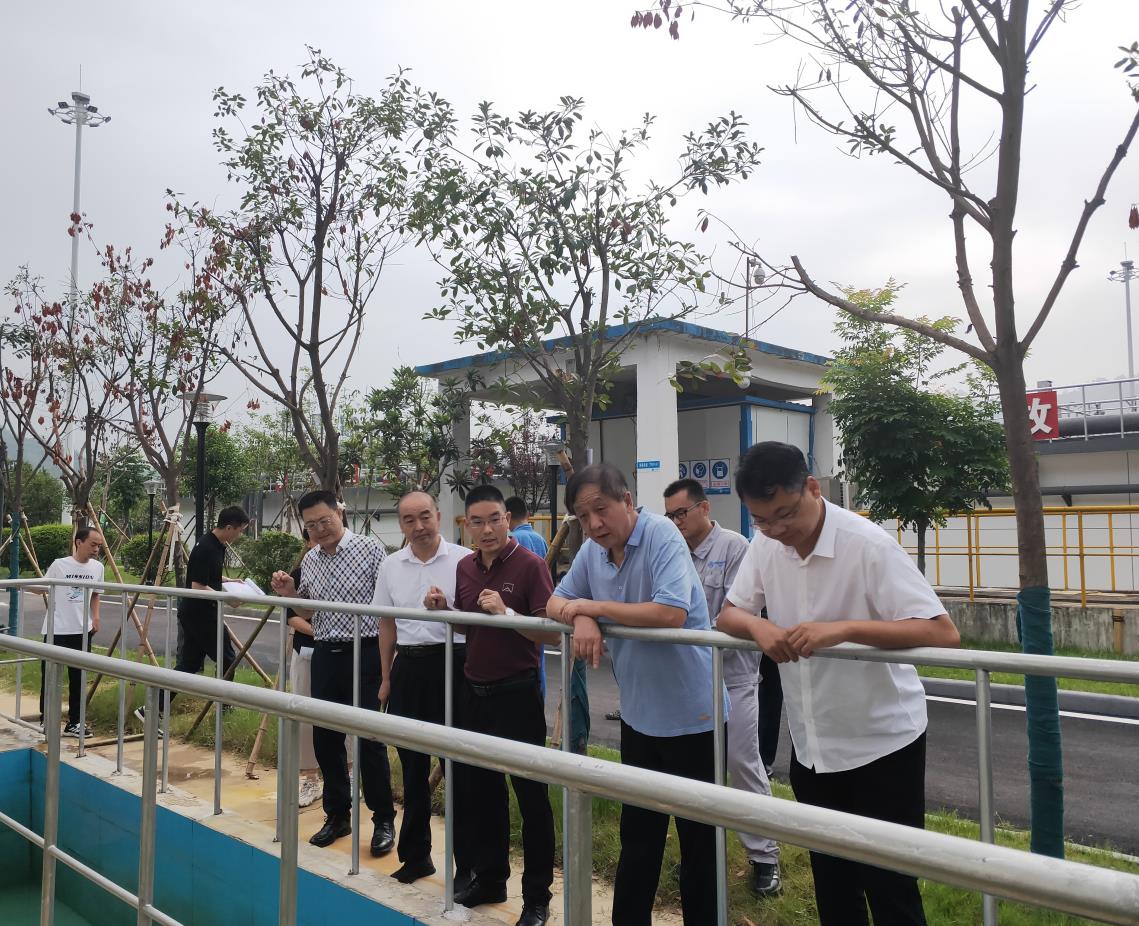 陕西省生态环境厅商洛督察局局长张建国到水环境公司商南县污水处理厂调研 陕西省生态环境厅商洛督察局局长张建国到水环境公司商南县污水处理厂调研